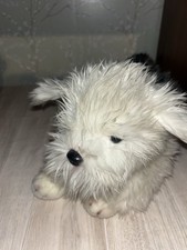 Yomiko Classics Sheep Dog Plush Long Hair White Gray Stuffed Animal Toy 15" Long