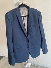 The Kooples Men's Fitted Blue Wool Suit Jacket Blazer (Size FR-52/US XL)