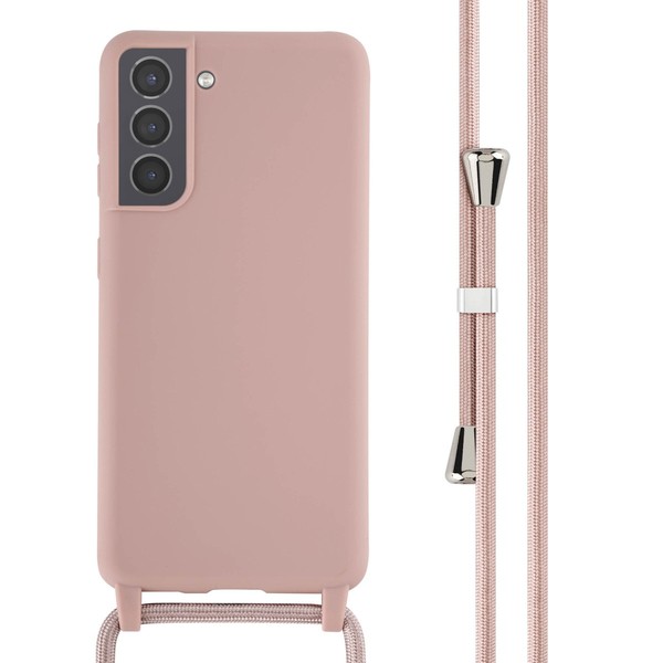 imoshion SilikonhüLle Mit Band Samsung Galaxy S21 - Sand Pink-image