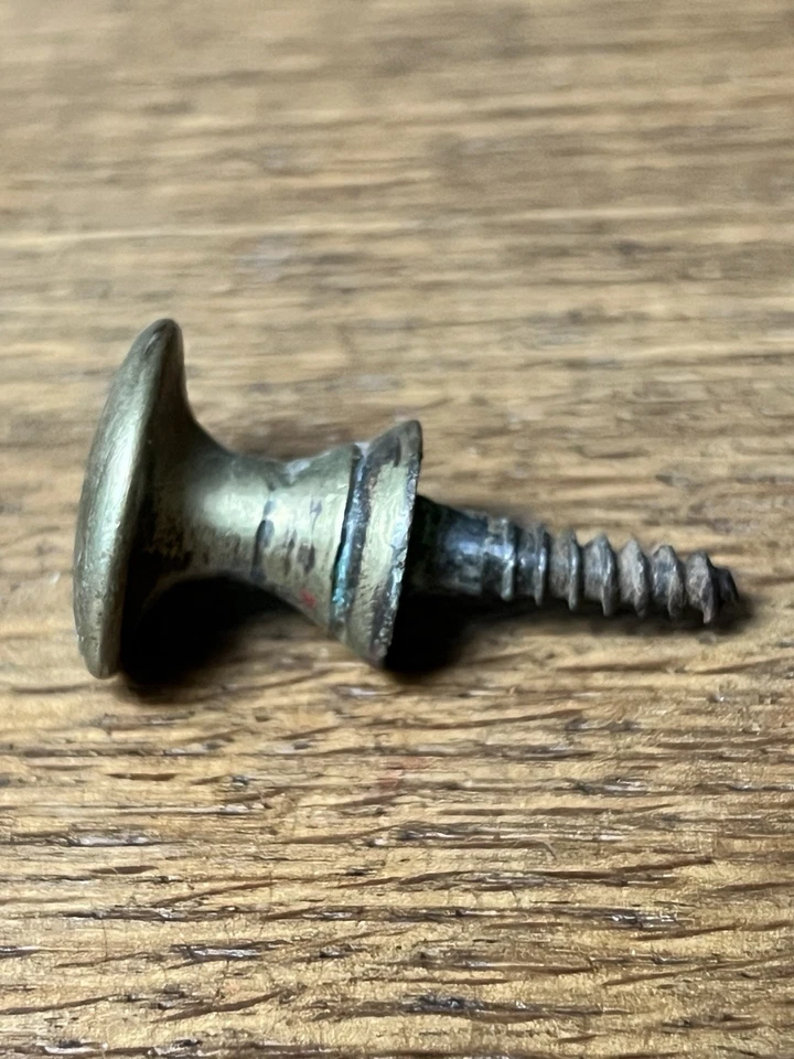 Anciens Petits Boutons Poignées bronze ou laiton, Diam :1,8cm, meubles à Tiroirs - Photo 2/4