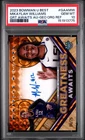2023 Bowman University Best Auto Mikaylah Williams Geo Orange Ref /25 PSA 10