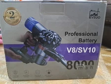 Evsuo Professional Battery V8/Sv10 8000 mAh Rechargeable