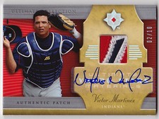 2005 Ultimate Collection VICTOR MARTINEZ Auto Patch #d 10
