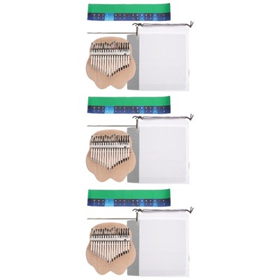  3 Sets Daumen Kind Kalimba-Fingerklavier Musikinstrumente Anfänger