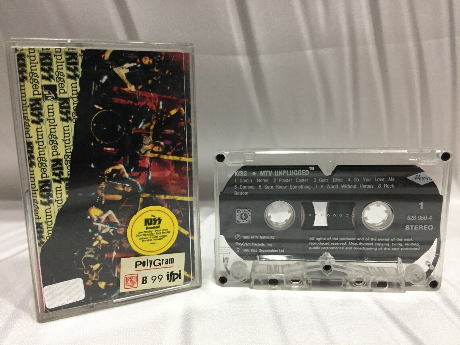Kiss MTV Unplugged Cassette Tape (Mercury 1996) 
