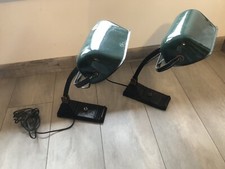 PAIRE DE LAMPE DE BUREAU BANQUIER NOTAIRE ART DECO VINTAGE ÉMAILLÉ ERPE?