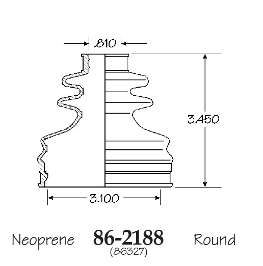 Bota de eje CV interior y exterior para Saab 9-5 2002-2004 M/T Foto 2 de 3