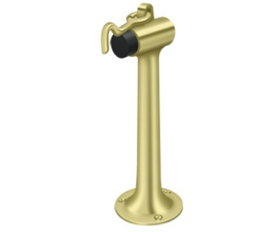 Deltana Heavy Duty Floor Mount Bumper with Hook |8 Inch Tall