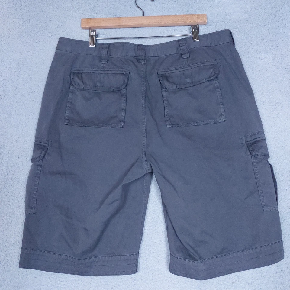 Pantalones Cortos Carbon2Cobalto Hombres 40 Gris Bolsillos de Carga Cordón Senderismo Aire Libre Camping Foto 2 de 4