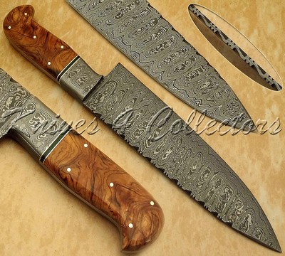 Beautiful Hand Made Damascus Steel Chef Knife Kitchen Knife