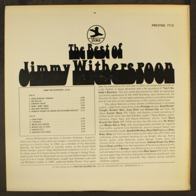 JIMMY WITHERSPOON: best of PRESTIGE 12