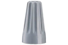 Package of 100 Gray 22-16 Gauge Twist Screw On Grey Connector Wire Cable Nuts