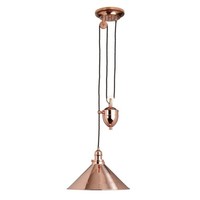 HäNgeleuchte Deckenlampe Pendelleuchte Stahl Kupfer D 37 Cm Esszimmerlampe