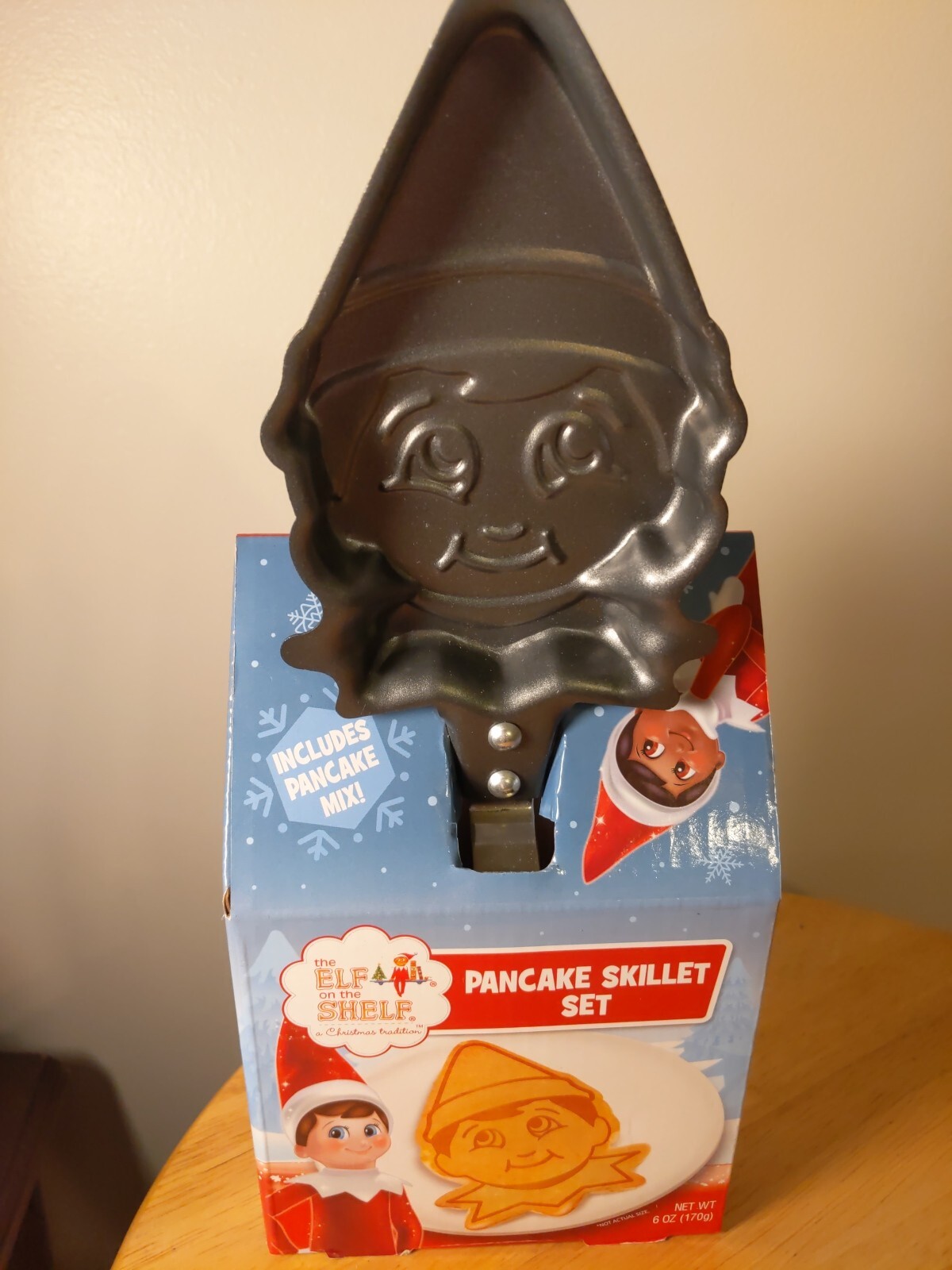 Elf on the Shelf Shaped Pancake Skillet Set with Recipe