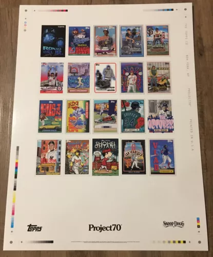 P70 Topps 2021 Project 70 Poster Gold Foil Stamp 18" x 24" Print Snoop Dogg