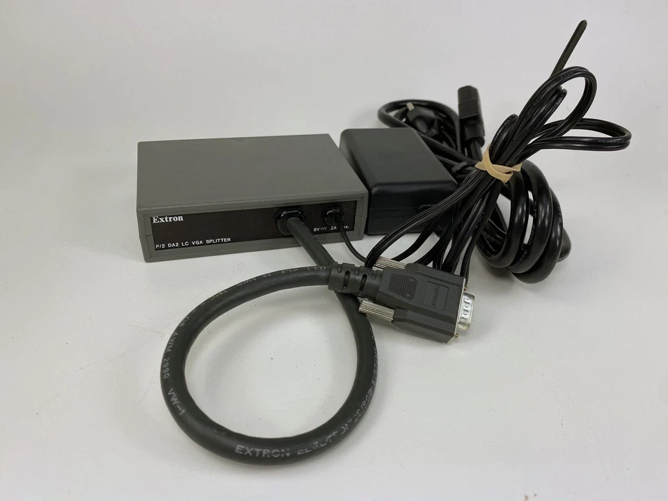 Extron P/2 DA2 LC VGA/SVGA 300 MHz HD Splitter Distribution Amplifier USED - Image 2 of 4