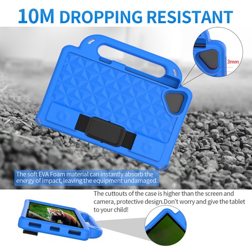 For Lenovo Tab M8 M10 FHD Handle Stand Crossbody Case Kids Shockproof Cover - Picture 22 of 63