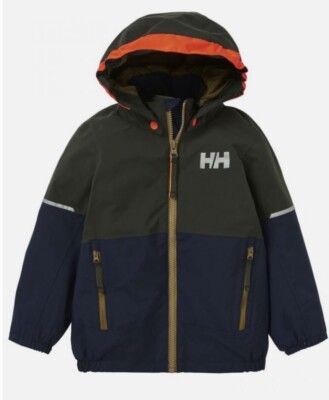 Brandneu mit Etikett Helly Hansen Sogn Jungen Mädchen Alter 8 Mantel Jacke UVP £85 Wind & Wasserdicht