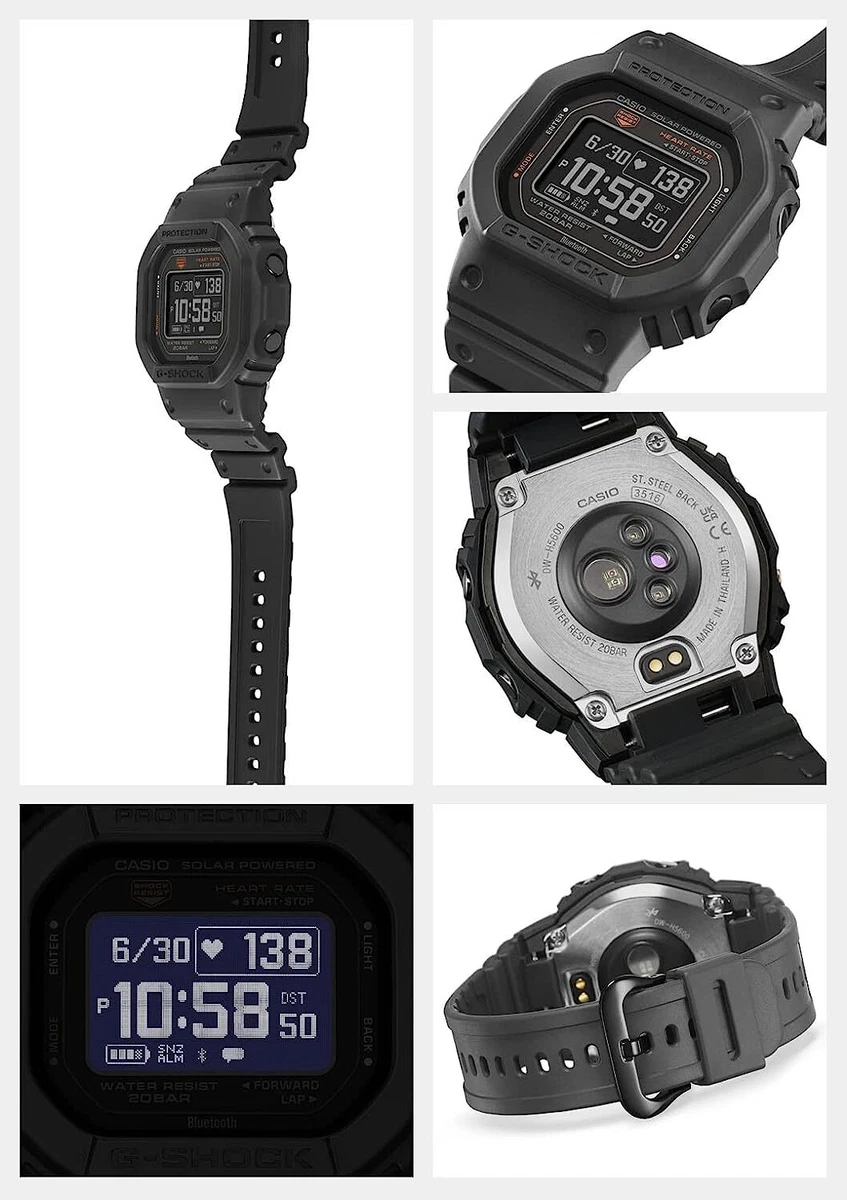 CASIO G-SHOCK DW-H5600-1JR Black G-SQUAD Sport Digital Men's