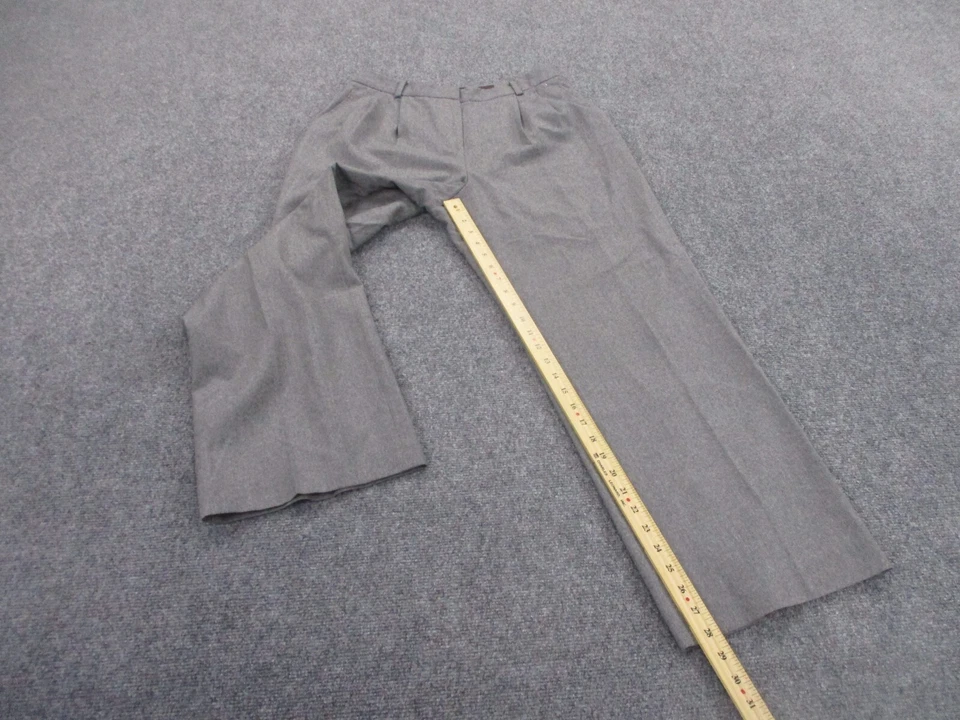 Pantalones Brooks Brothers para mujer 12 Petite lana clásicos Vitale Barberis Canonico Foto 3 de 4