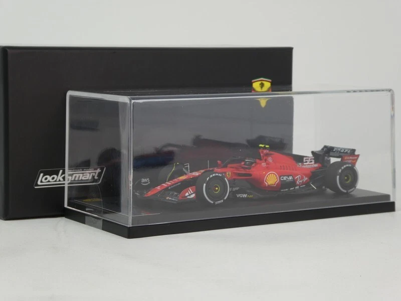 Looksmart Ferrari SF-23 #55 Carlos Sainz Jr winner Singapore 2023 1/43 LSF1054 - Immagine 2 di 4