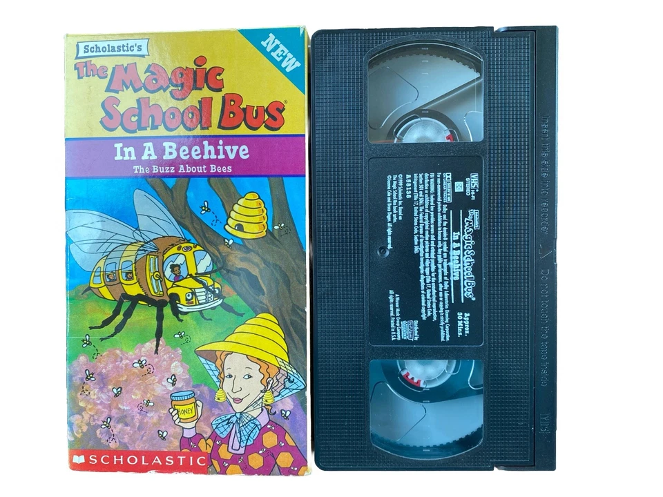 Cliffords Fun With Letters VHS + Magic School Bus VHS Bees, OOP HTF Educational - Image 2 of 4