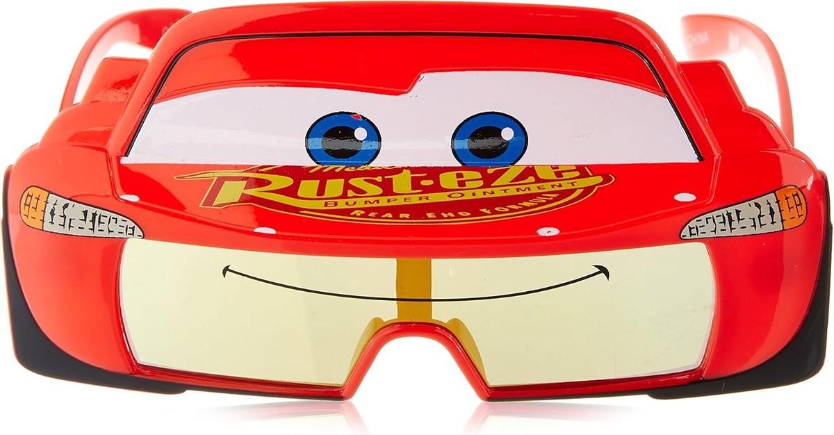 Sun-Staches Official Lightning McQueen Sunglasses, Disney Mcqueen