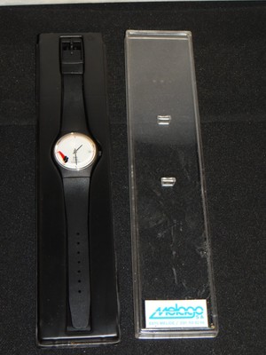 VTG 1980's Melago Watch New Old Stock BOBSLED BOB CLUB LUGANO Swiss Made w/PKG!
