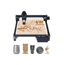 6W Laser Engraver & Laser Cutter Wood Metal Laser Engraving Machine 330x330mm
