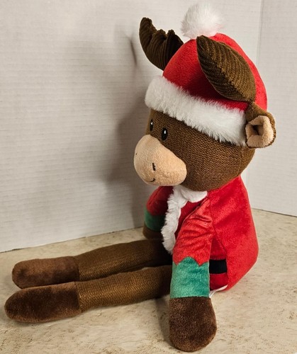 Juguete de peluche tejido de reno Sonajero Bebé Chispa Crear Imagine Niño 18" - Imagen 8 de 13