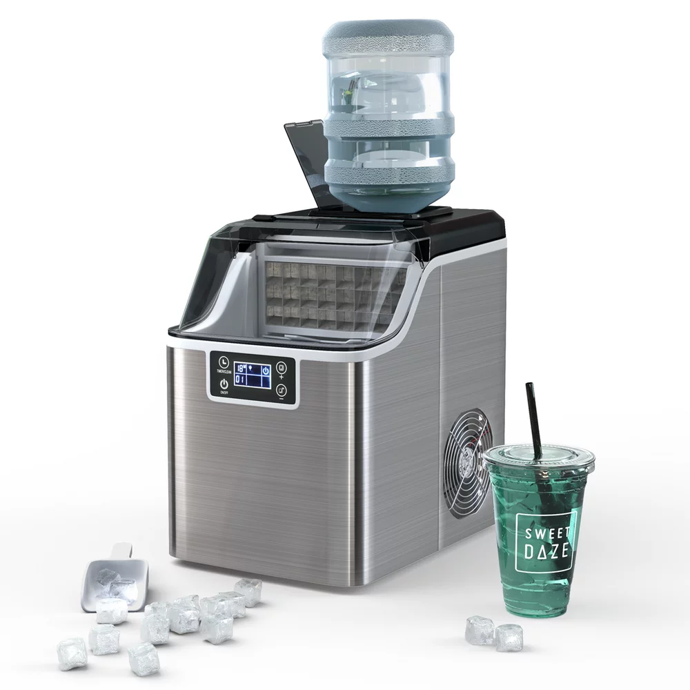 Portable Ice Maker 40Lbs 24H Countertop Self Cleaning With Ice Scoop And Basket-image