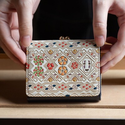 Spirited Away × Bunkoya Ozeki Trifold Mini Wallet Studio Ghibli Japan NEW Gift