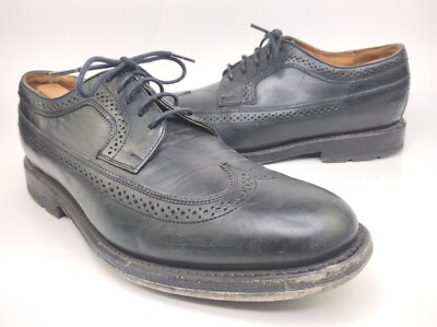 FRYE Bowery Wingtip Oxford Black Premium Leather Men