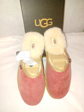 UGG Men's Scuff Slippers Corduroy Shearling Genuine Fur 11 13 US Red Green NEW