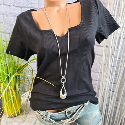 S.Oliver Damen T-Shirt Kurzarm – Lässiger Look Mit Schimmernder Optik & Abgerundetem Saum