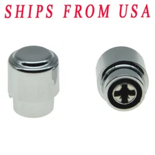 2pc KAISH Chrome Barrel Switch Tip Pickup Switch Knob for USA/Import Telecaster