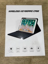 iPad 9th/8th/7th Gen 10.2 inch Keyboard Case W/ Pencil Holder,360 Rotatable Magn