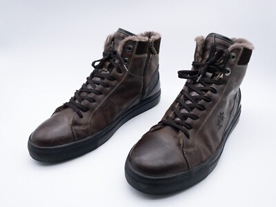 La Martina Herren Schnürstiefel Stiefelette Sneaker Leder 45