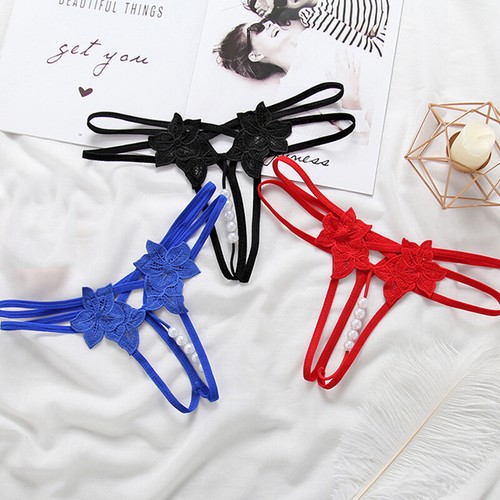 Sexy Tanga-Höschen Aus Spitze Mit Perlen Und Unterwäsche Für Damen T-Shirt % - Bild 7 von 19