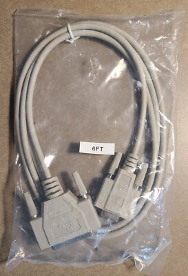 MONOPRICE 6ft DB 9F to DB 25M  Molded Serial Cable  - NEW, Sealed