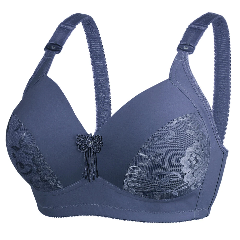 Bras for Women Push Up Wireless No Underwire Bra Full Coverage Bras Wirefree  Lace Adjustable Straps Bras, Blue, Small : : Clothing, Shoes &  Accessories