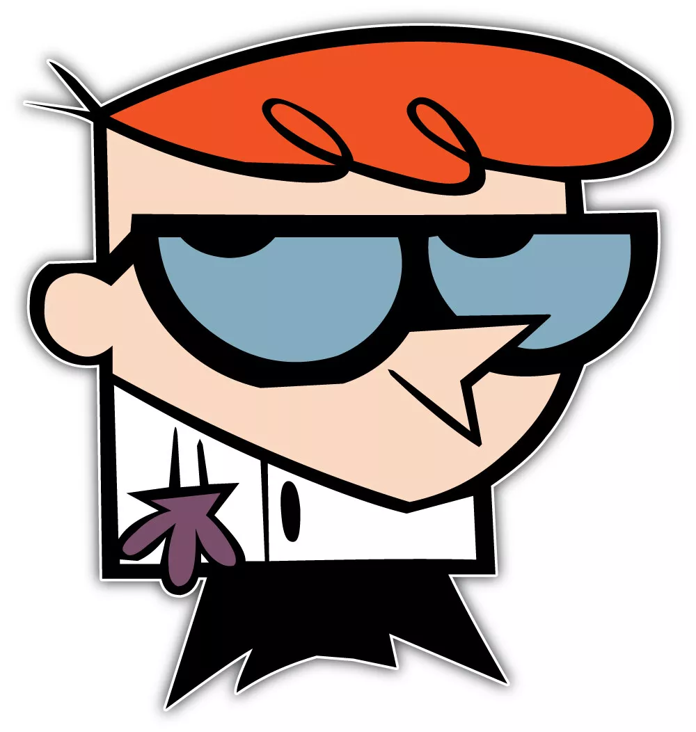 Dexter Character Dexters Laboratory Cartoon Sticker Bumper Decal
