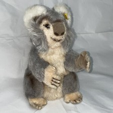 Steiff Molly Grey Koala Sitting Plush 9" ID Button Tag Vintage Toy Small Animal