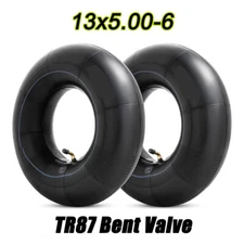 2Pcs 13x5.00-6 Inner Tube with TR87 Bent Valve Stem Replacement ATVs Lawn Mower
