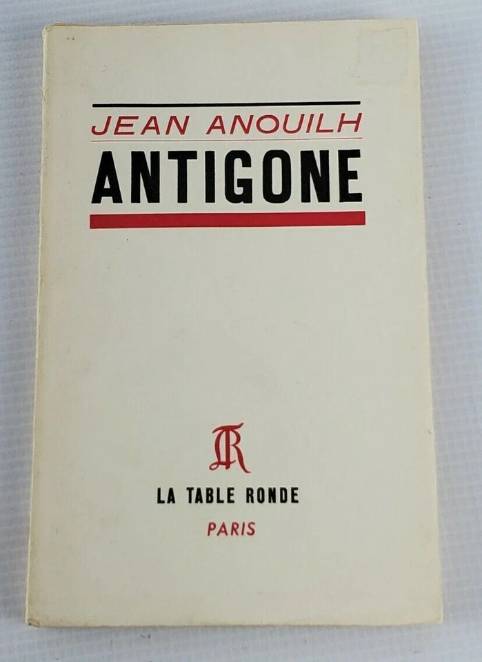 VTG Antigone (French) Paperback Book – 1947 by Jean Anouilh La Table Ronde - Image 2 of 4