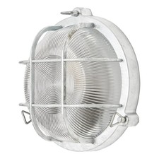 Blooma Waterville Matt Grey Mains-powered Halogen Outdoor Bulkhead Wall light