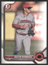 2022 Bowman Prospects #BP-33 Austin Hendrick Cincinnati Reds 48822
