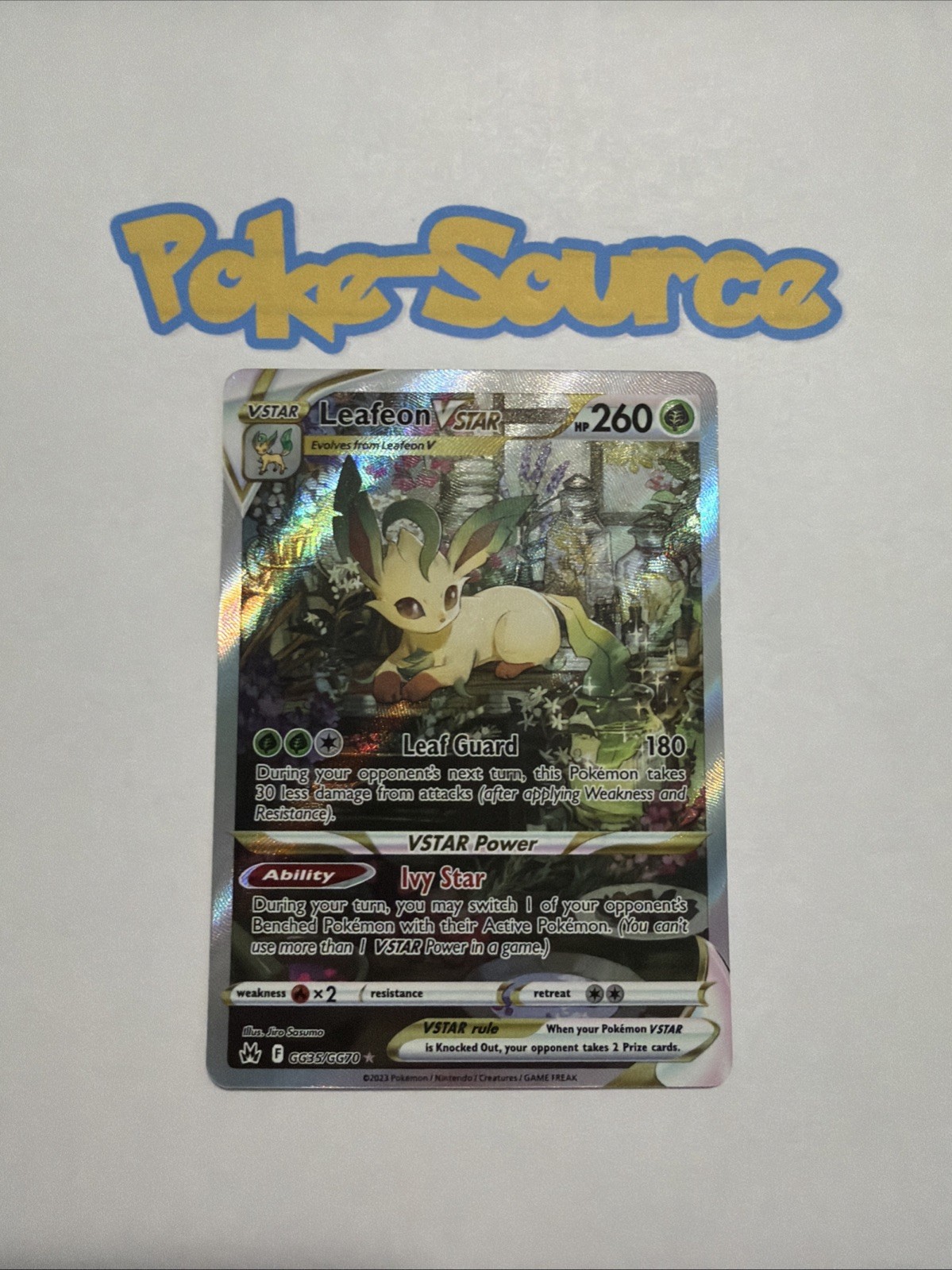 Leafeon VSTAR GG35/GG70 Crown Zenith Galarian Gallery Ultra Rare Full Art NM/M