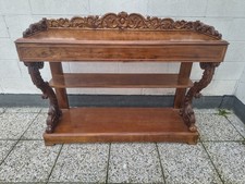 CONSOLE CARLO X, PRIMI '800, MOGANO, DIM 130 x 43 H MAX 103 CM