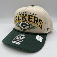 '47 Marca Hitch Green Bay Packers Pomona Sombrero Gorra Snapback Ajustable NFL Cuerda